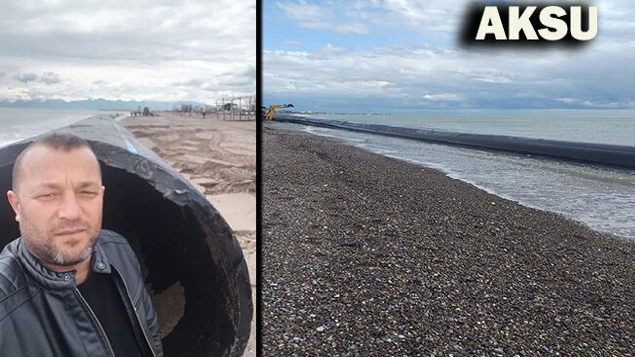 200 metrelik dev boru sahile vurdu