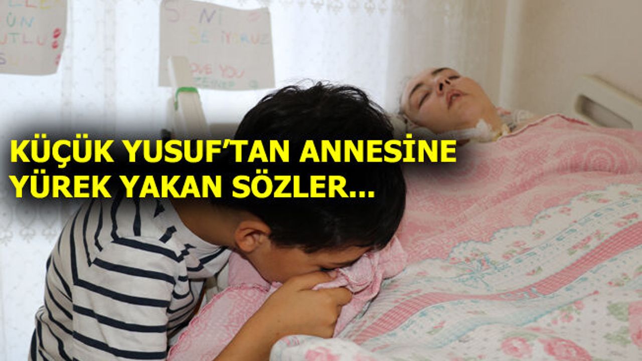 Annesinin başında adeta nöbet tutuyor!