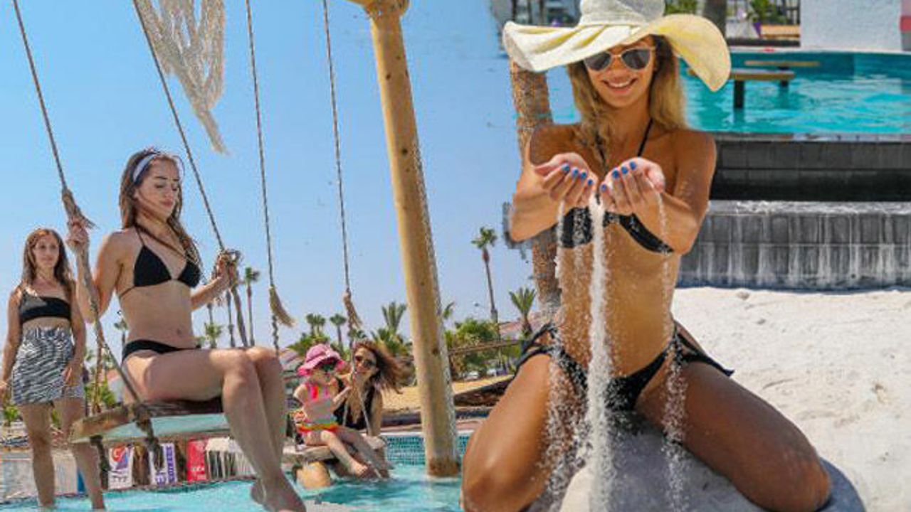 Miami değil, Antalya'da bir plaj