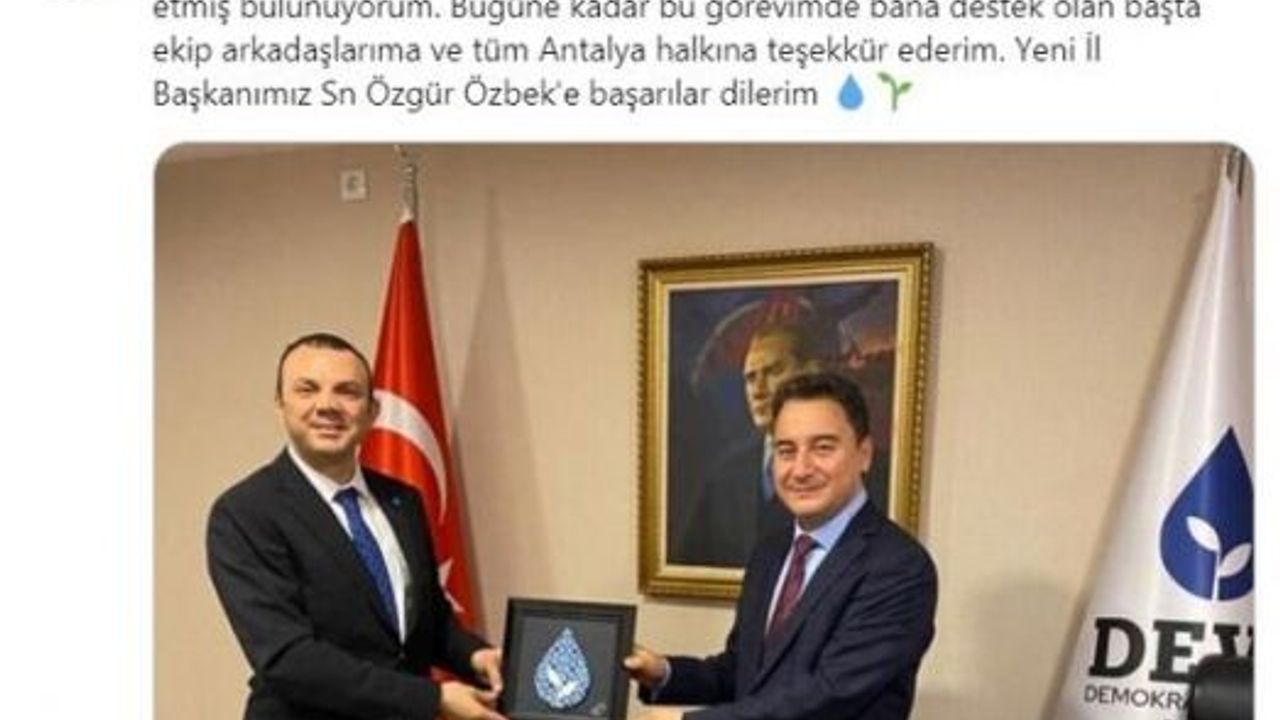 İl Başkanı Akıncı görevinden istifa etti!