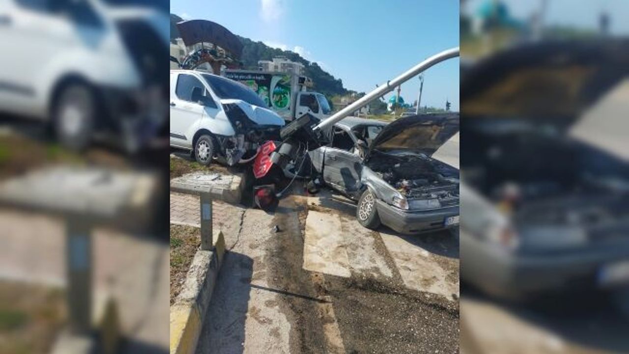  Banka para nakil aracı kaza yaptı