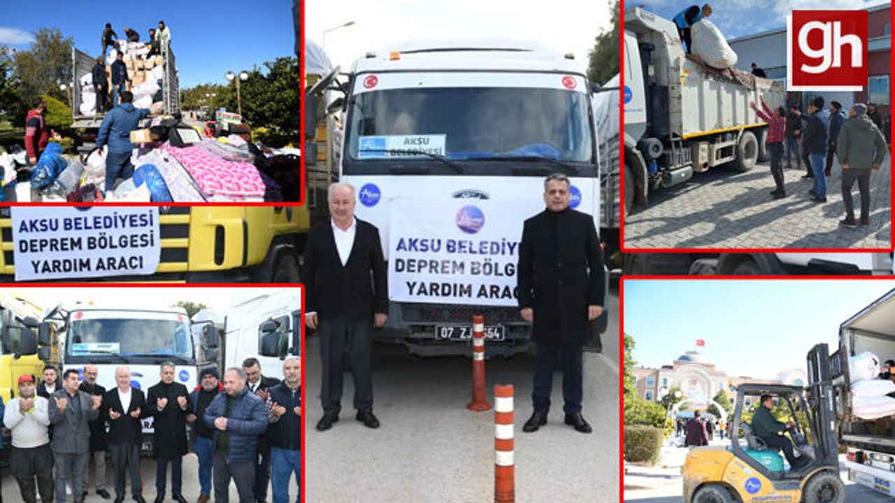 Aksu depremzedeler için tek yürek oldu