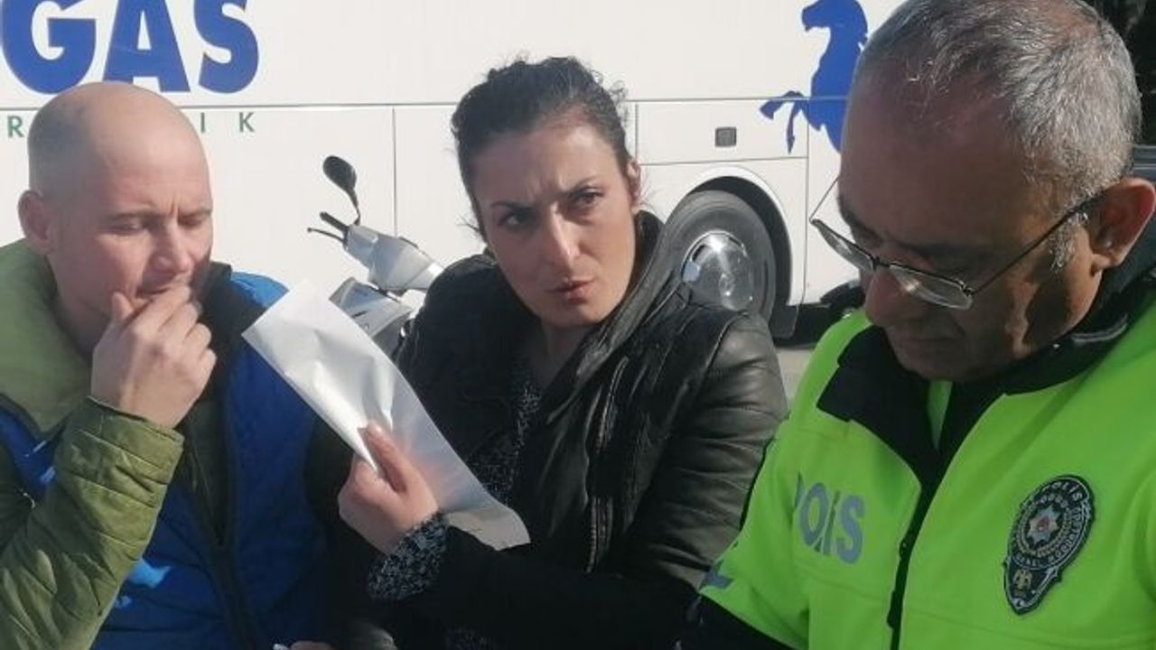 Ehliyetsiz direksiyona geçmesi kadın motosiklet sürücüsüne pahalıya patladı