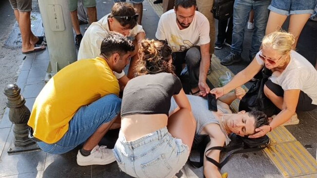 Ehliyetsiz motosiklet sürücü yayaya çarptı, 27 bin TL ceza yedi