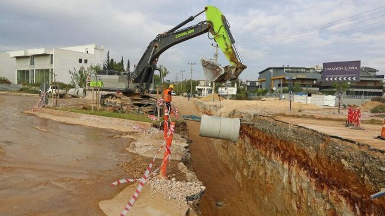 Aksu'da 40 kilometrelik kanalizasyon çalışmasında sona yaklaşıldı
