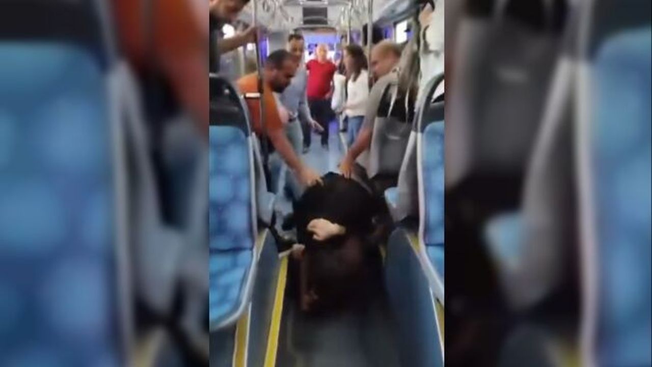 Otobüs içinde 'yan bakma' kavgası