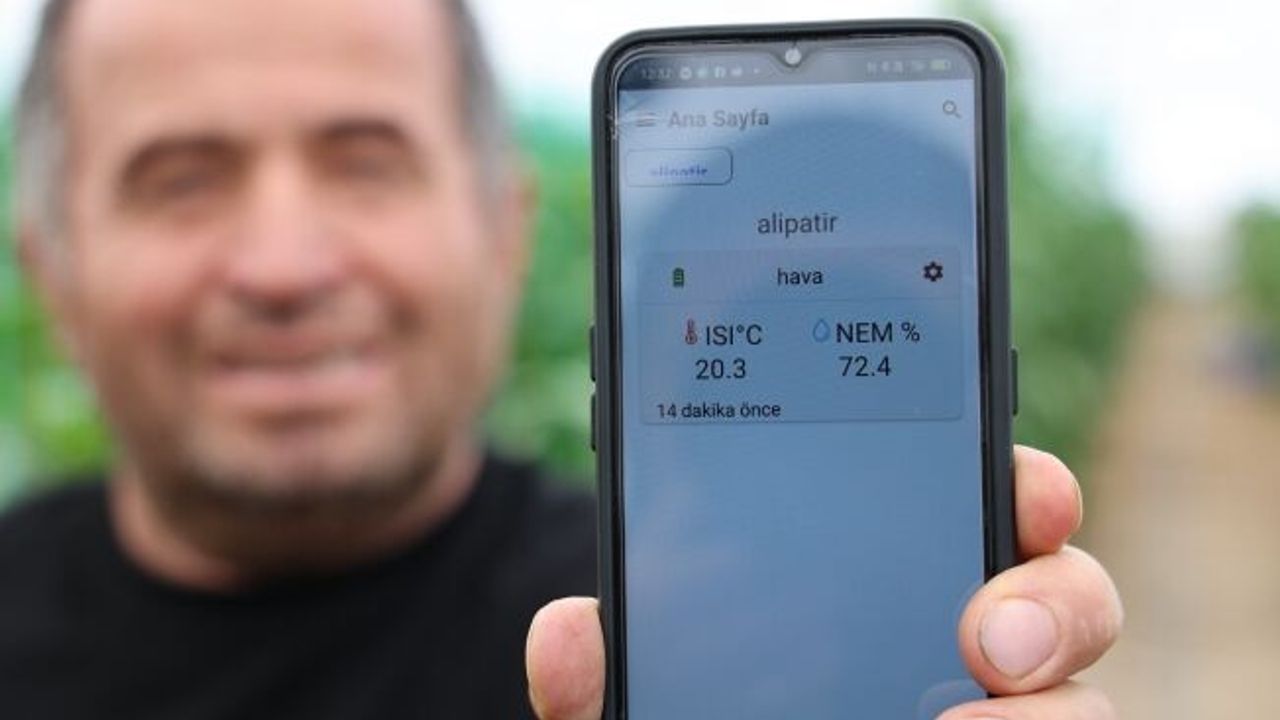 Aksu'da seralarda sıcaklık ve nem takibi artık cepte