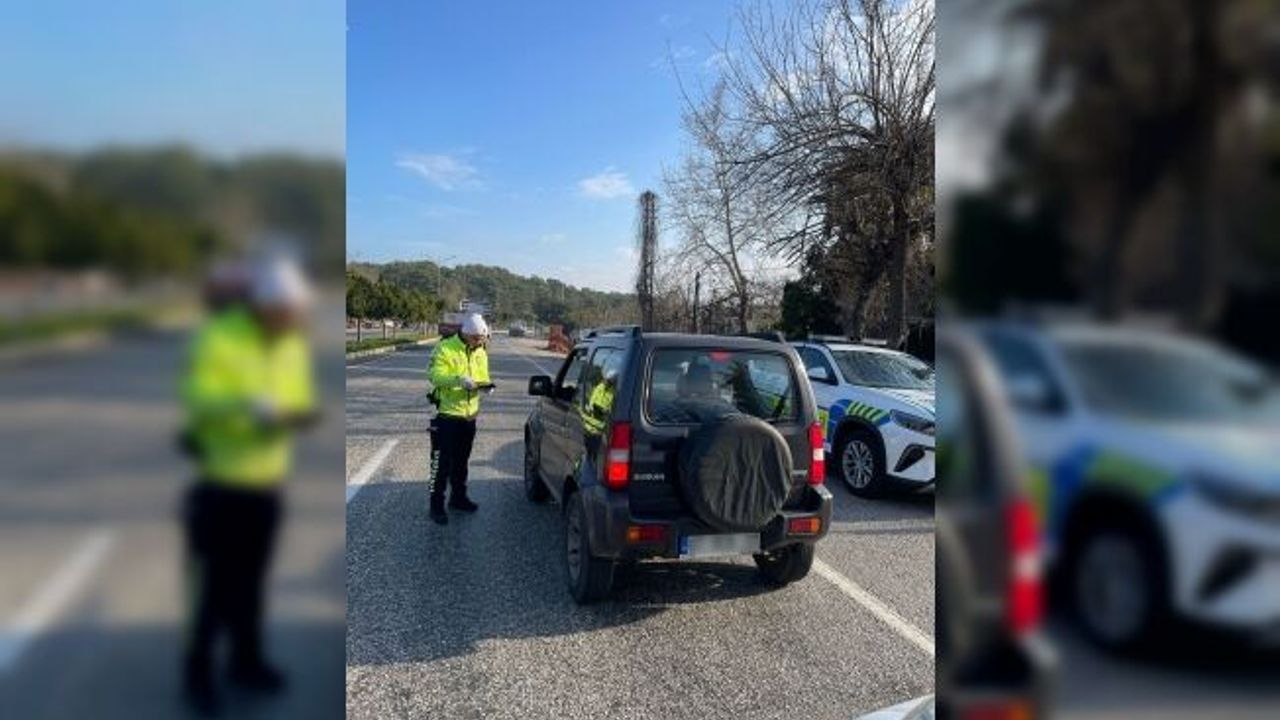 Antalya'da 1 haftada 55 bin 854 araç denetlendi