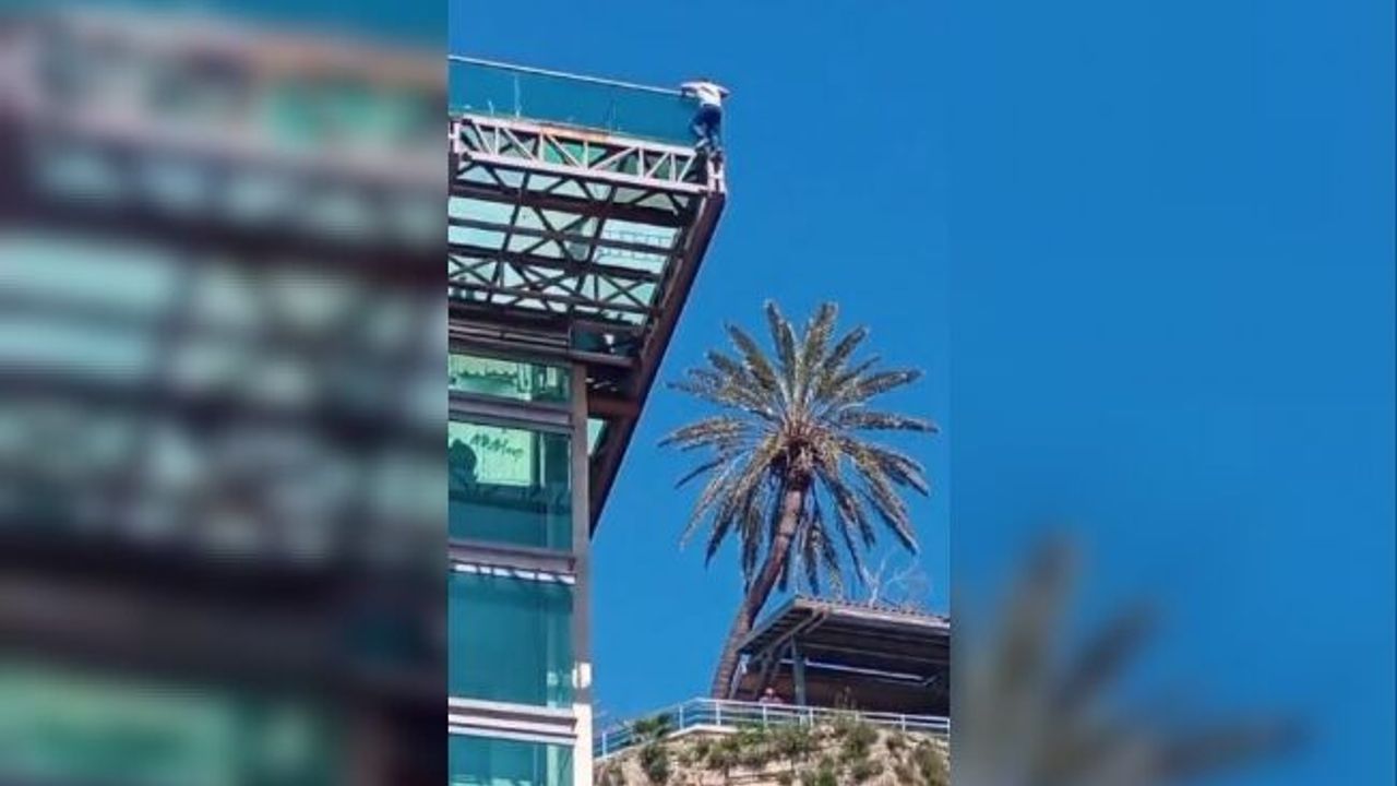 İntihar teşebbüsü olayı izleyenler için az kalsın faciaya sebep oluyordu