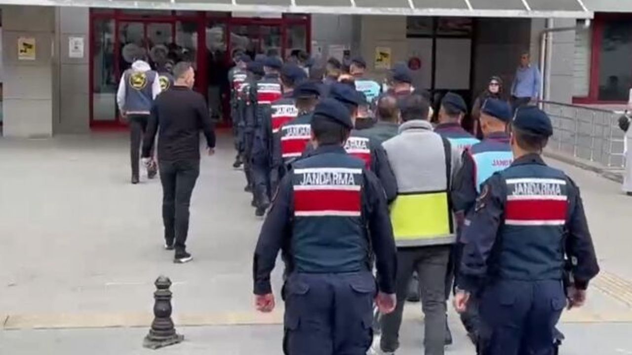 Tefeci Organize Suç Örgütü şüphelileri adliyeye sevk edildi