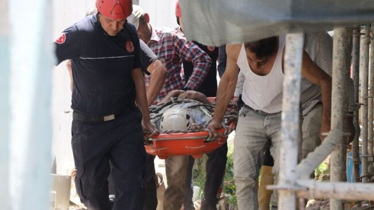 Aksu'da inşaat işçisi villanın jeneratör odasına düşüp yaralandı!