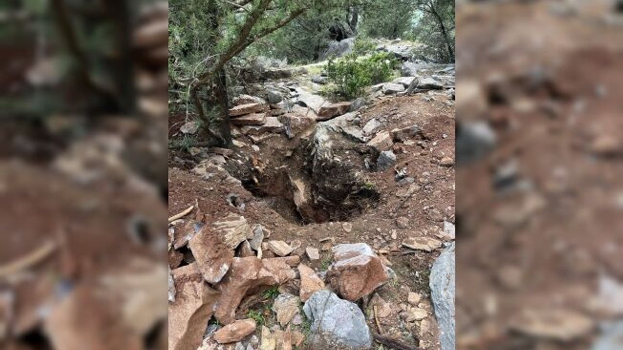 Aralarında eski valinin de bulunduğu 7 şahıs kaçak kazıdan yakalandı