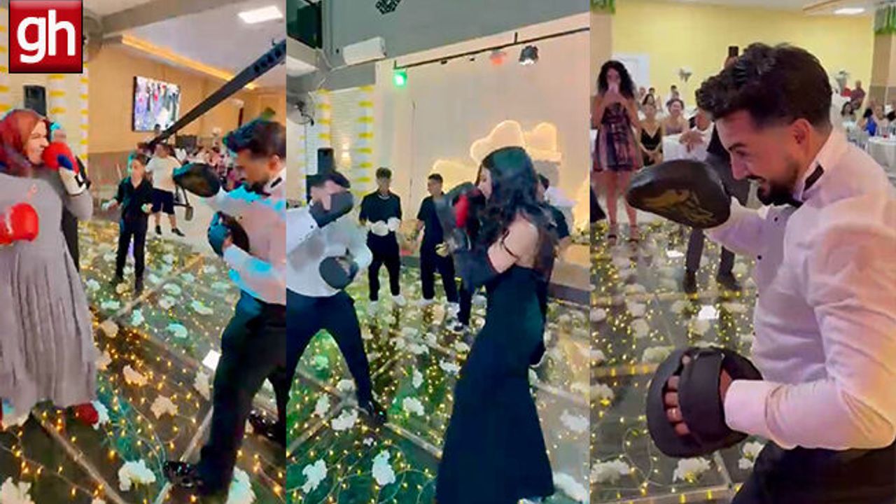 Antalya'da düğün pisti boks ringine dönüştü