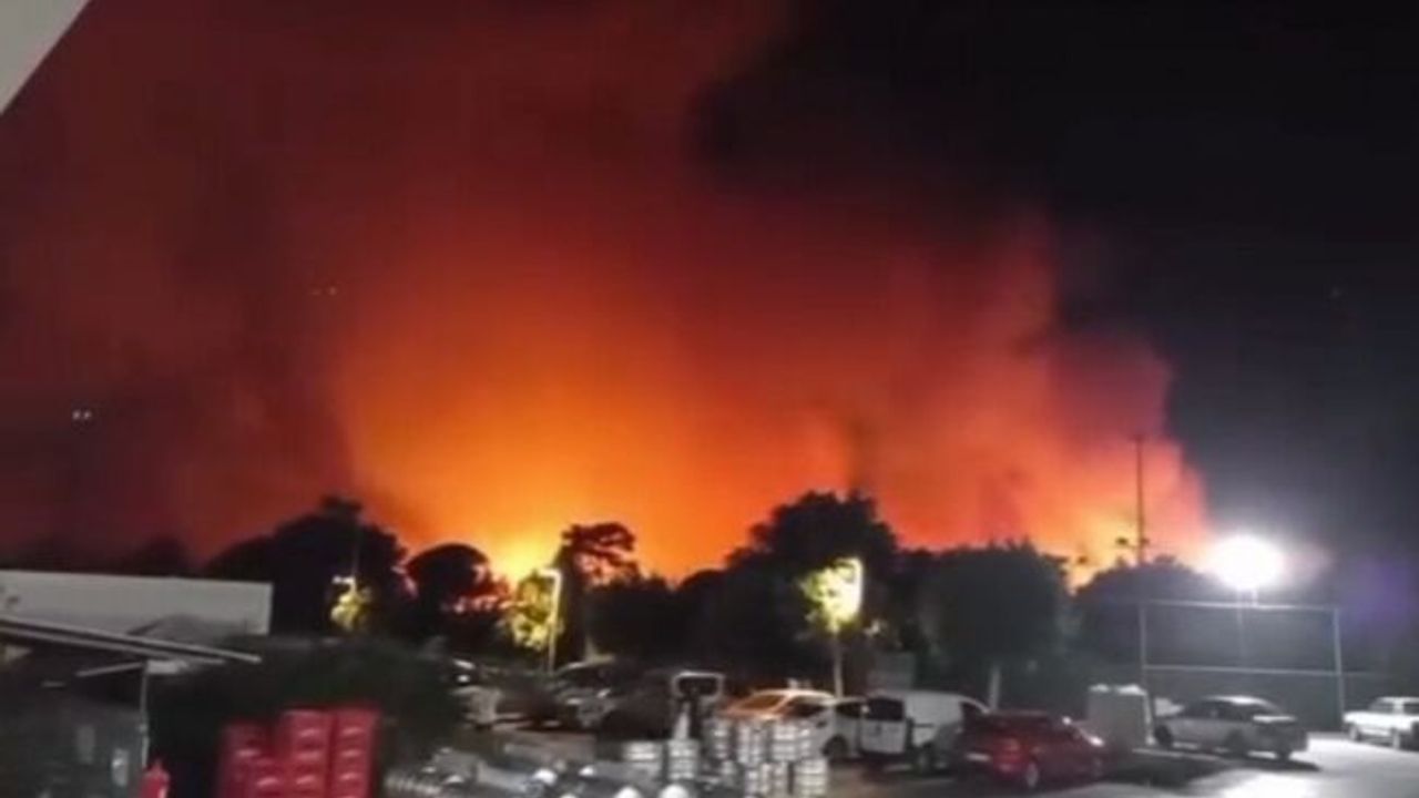 Aksu'da ormanlık alanda yangın