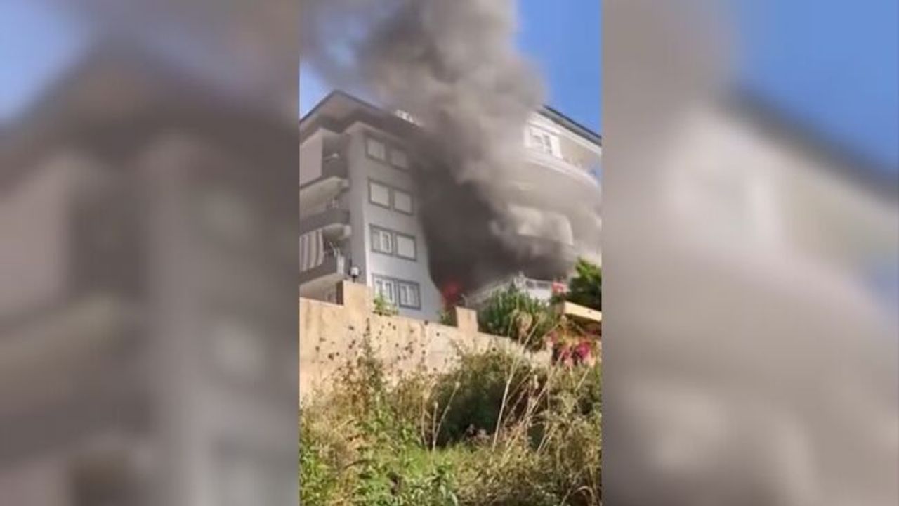 5 katlı binada korkutan yangın