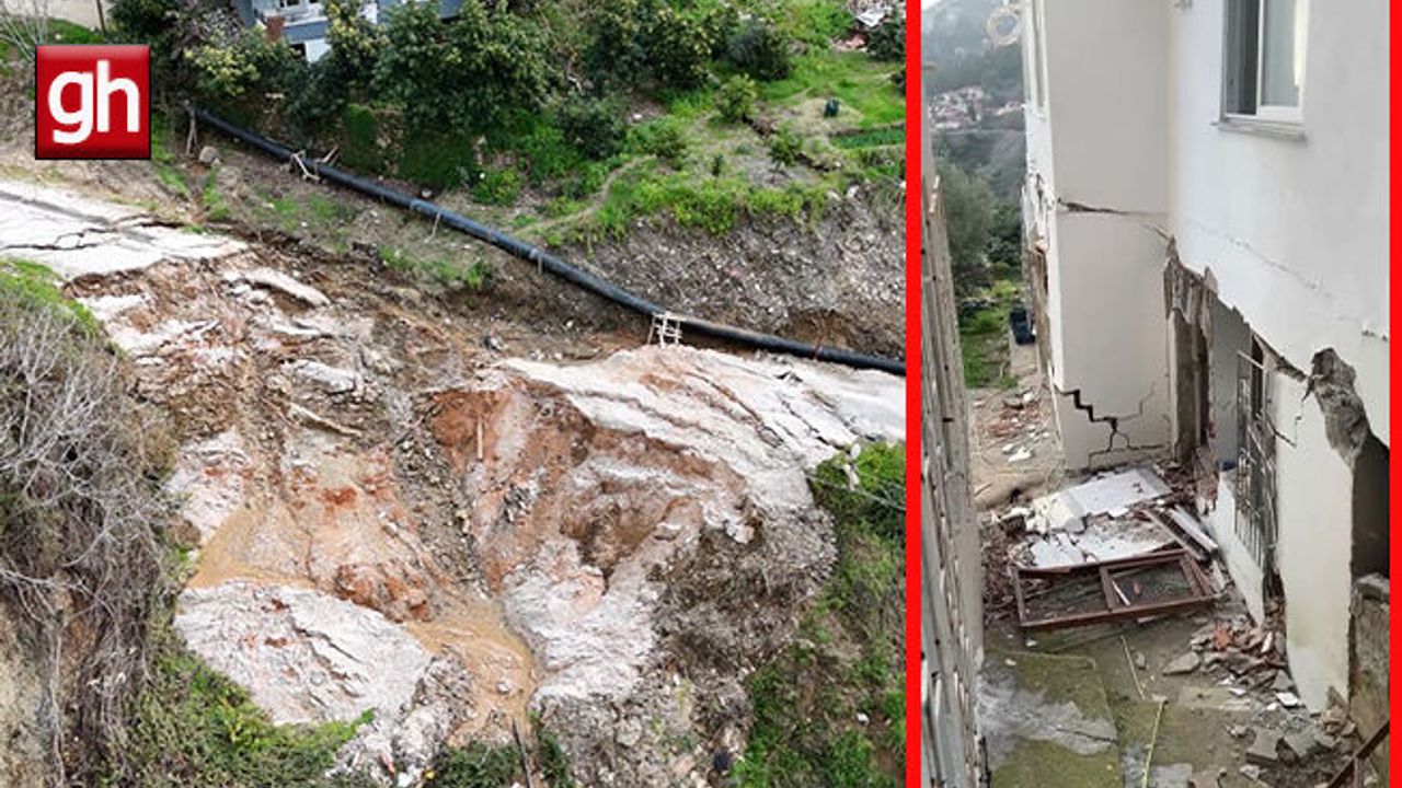  Alanya'da sağanak sonrası korkutan manzara