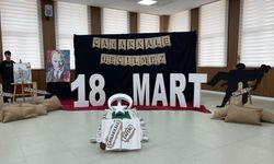 Aksu’da “18 Mart Çanakkale Zaferi” temalı resim sergisi açıldı