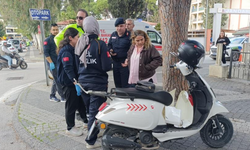 Ehliyetsiz ve muayenesi geçmiş motosikletle kaza yaptı!