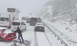 Alacabelde'de Nisan şoku! Sürücüler hazırlıksız yakalandı