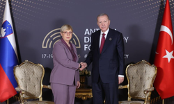 Cumhurbaşkanı Erdoğan Slovenya Cumhurbaşkanı Natasa Pirc Musar ile görüştü