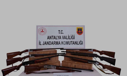 Kaş'ta 7 ruhsatsız av tüfeği ele geçirildi