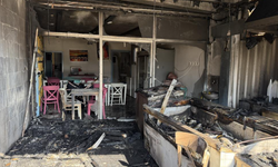 Serik'te balıkçı dükkanı çıkan yangında kullanılamaz hale geldi