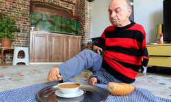 Onu görenler azmine hayran kalıyor!