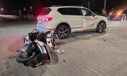 Gazipaşa’da motosiklet ile otomobil çarpıştı