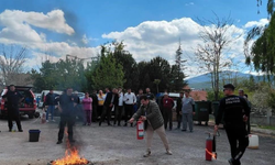 Korkuteli Devlet Hastanesinde yangın ve tahliye eğitimi