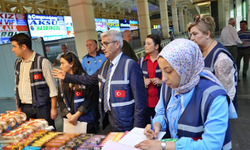 Antalya otogarında bayram öncesi bilet ve fiyat etiketi denetimi