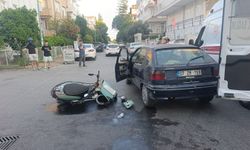Otomobil ile çarpışan motosikletin sürücüsü yaralandı