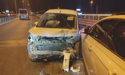 Alkollü sürücünün kullandığı araç önündeki araca arkadan çarptı!