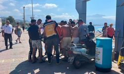 Alanya'da denizde boğulma tehlikesi geçirdi!