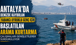 Serik'te denizde kaybolan otel çalışanı aranıyor