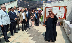 Kumluca'da Halk Eğitim Merkezi Müdürlüğü sergisi törenle açıldı