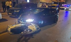 Antalya'da otomobil ile motosiklet çarpıştı!