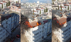 Antalya'da 5 katlı binanın terasındaki yangında can pazarı!