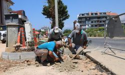 Alanya Kestel Mahallesinde çalışmala etap etap sürüyor