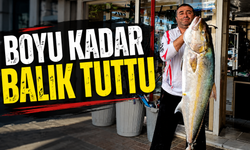 Oltaya öyle bir balık takıldı ki!