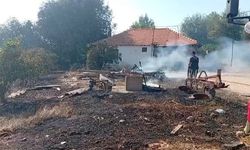 Biber serası zarar gördü, alevler eve metreler kala durduruldu