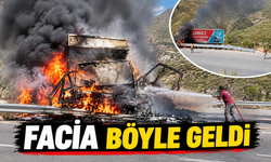 Karşıdan gelen araçları görünce aracı bariyerlere sürmüş