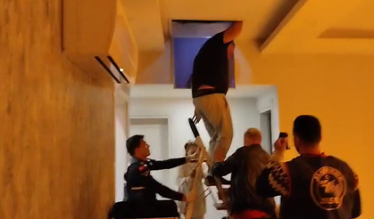 Tavan arasına saklandı jandarmadan kaçamadı