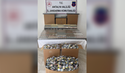 Antalya'da dev kaçak sigara operasyonu!
