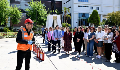 Muratpaşa’da yangın tatbikatı