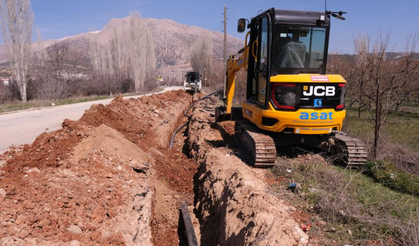 ASAT'tan Elmalı'da asfalt öncesi altyapı yatırımı