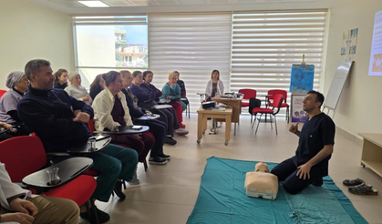 Gazipaşa Devlet hastanesinde personele temel yaşam desteği eğitimi