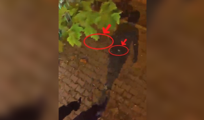 Yere attığı zehirli madde polisin yaka kamerasına takıldı