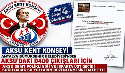Aksu Kent Konseyi'nden D-400 Karayolu İçin Trafik Güvenliği Talebi