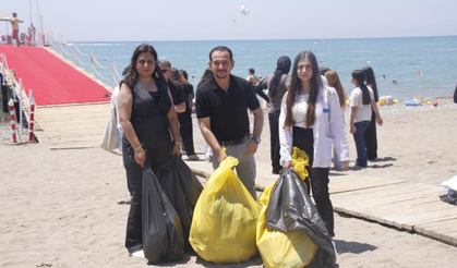 Serik'te sahil temizliği gerçekleştirildi!