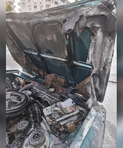 Alanya'da seyir halinde alev aldı!